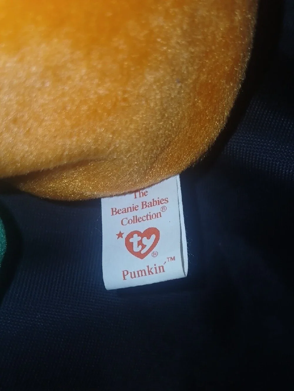 Ty Beanie Babies Collection 'Pumkin' Plush Vintage 1998